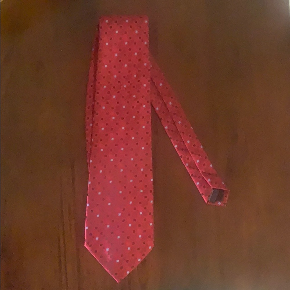 Red and blue tie